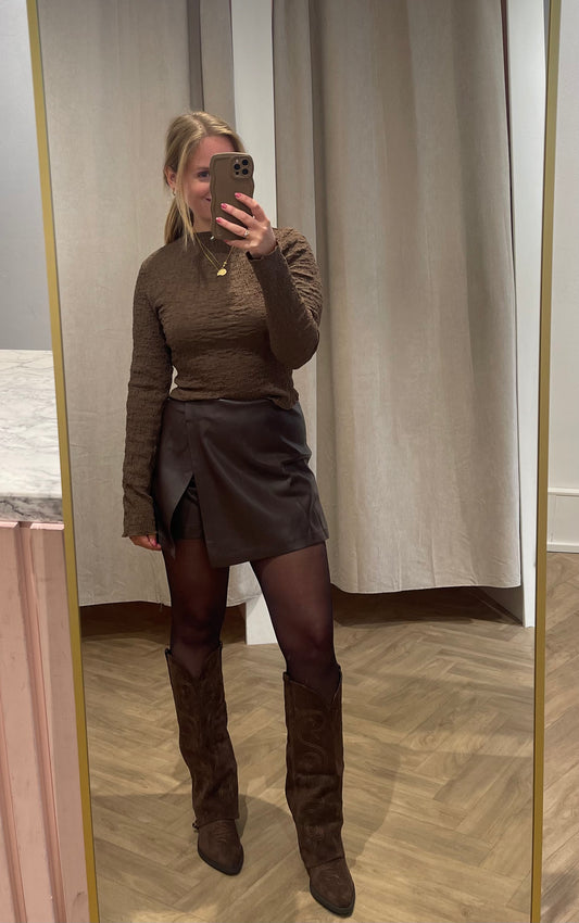 Skort Leanne Bruin voor dames