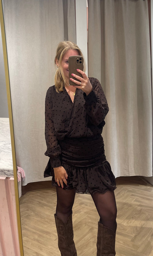 Jurk Eva Bruin voor dames