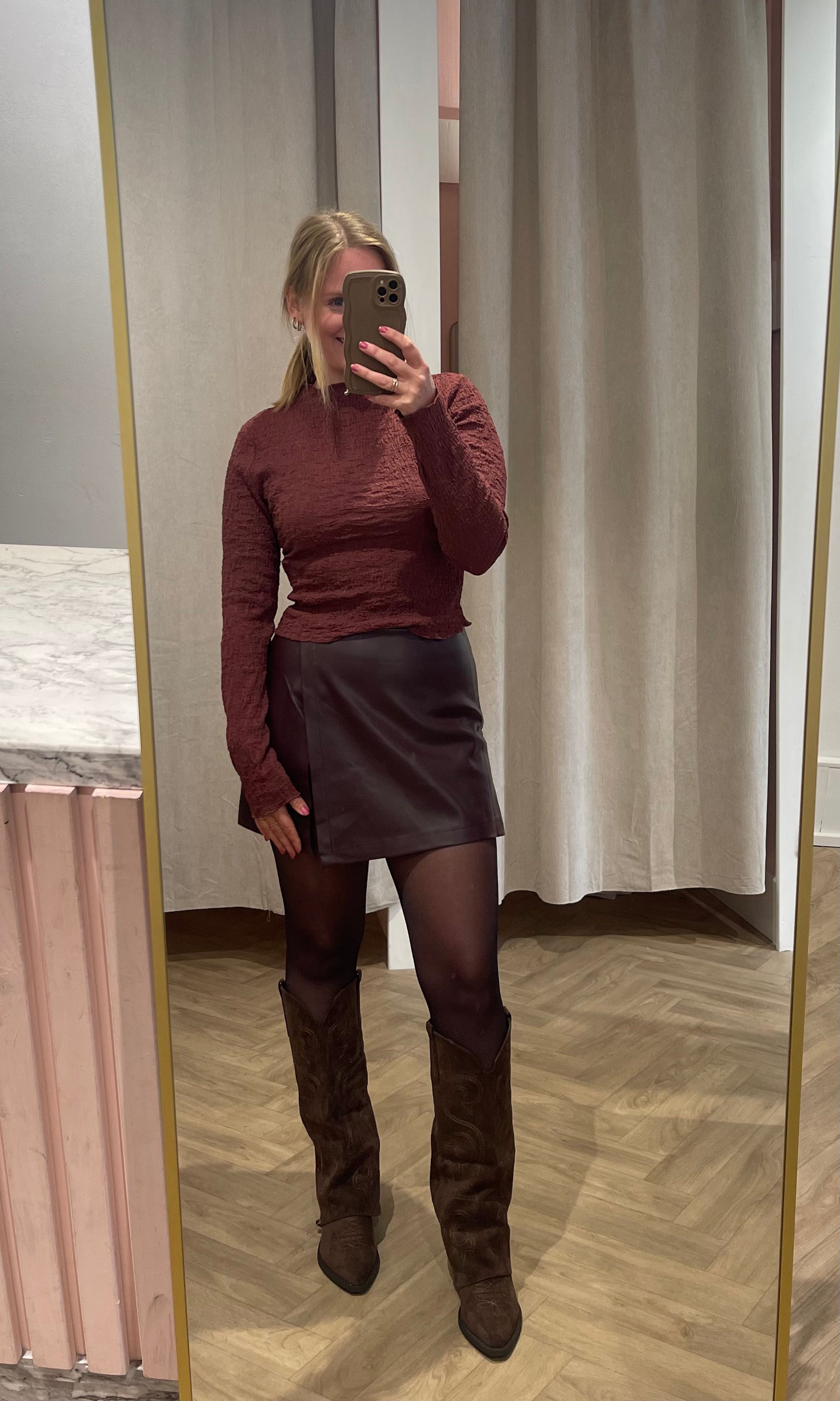 Skort Leanne Bordeaux voor dames