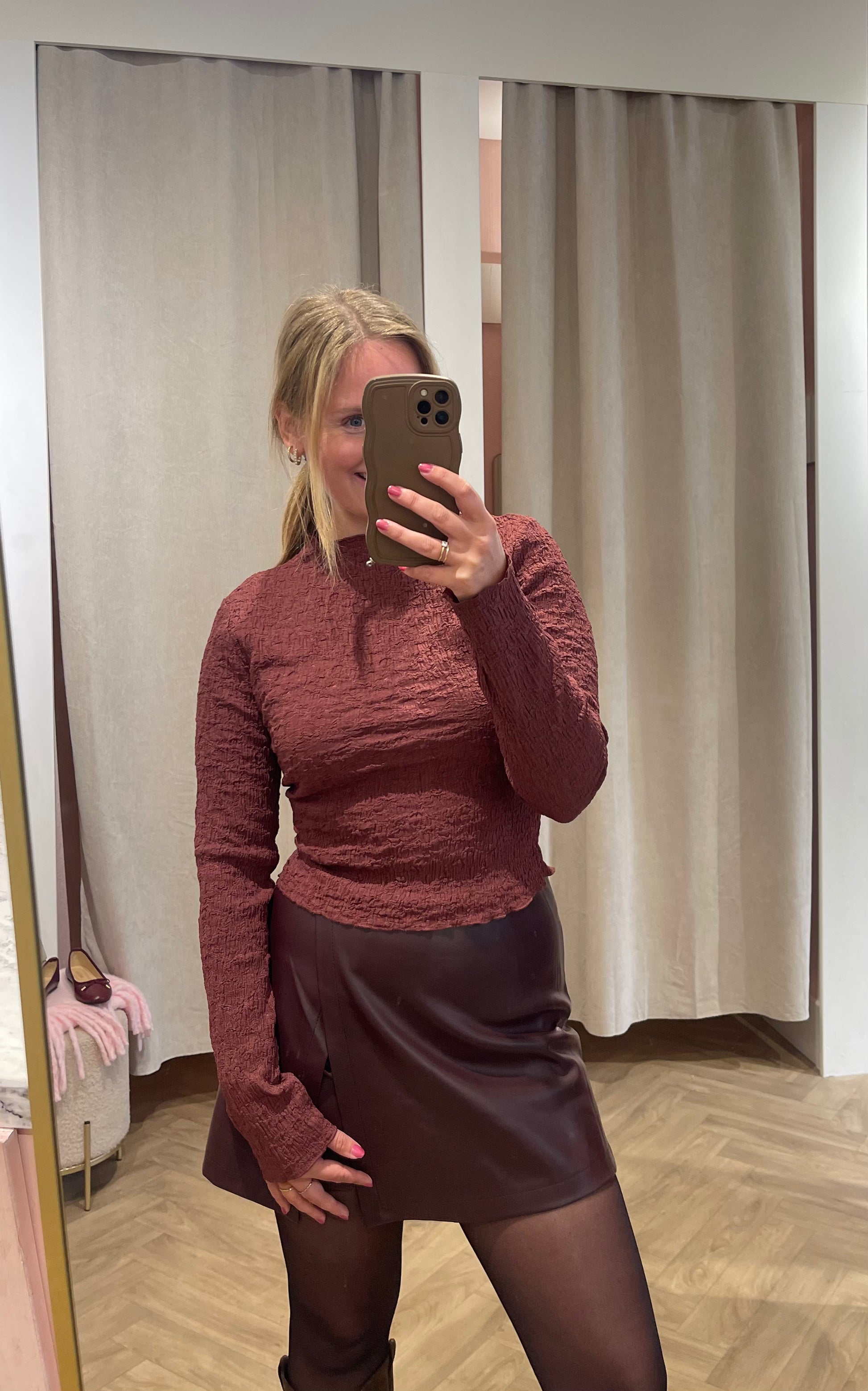 Skort Leanne Bordeaux voor dames