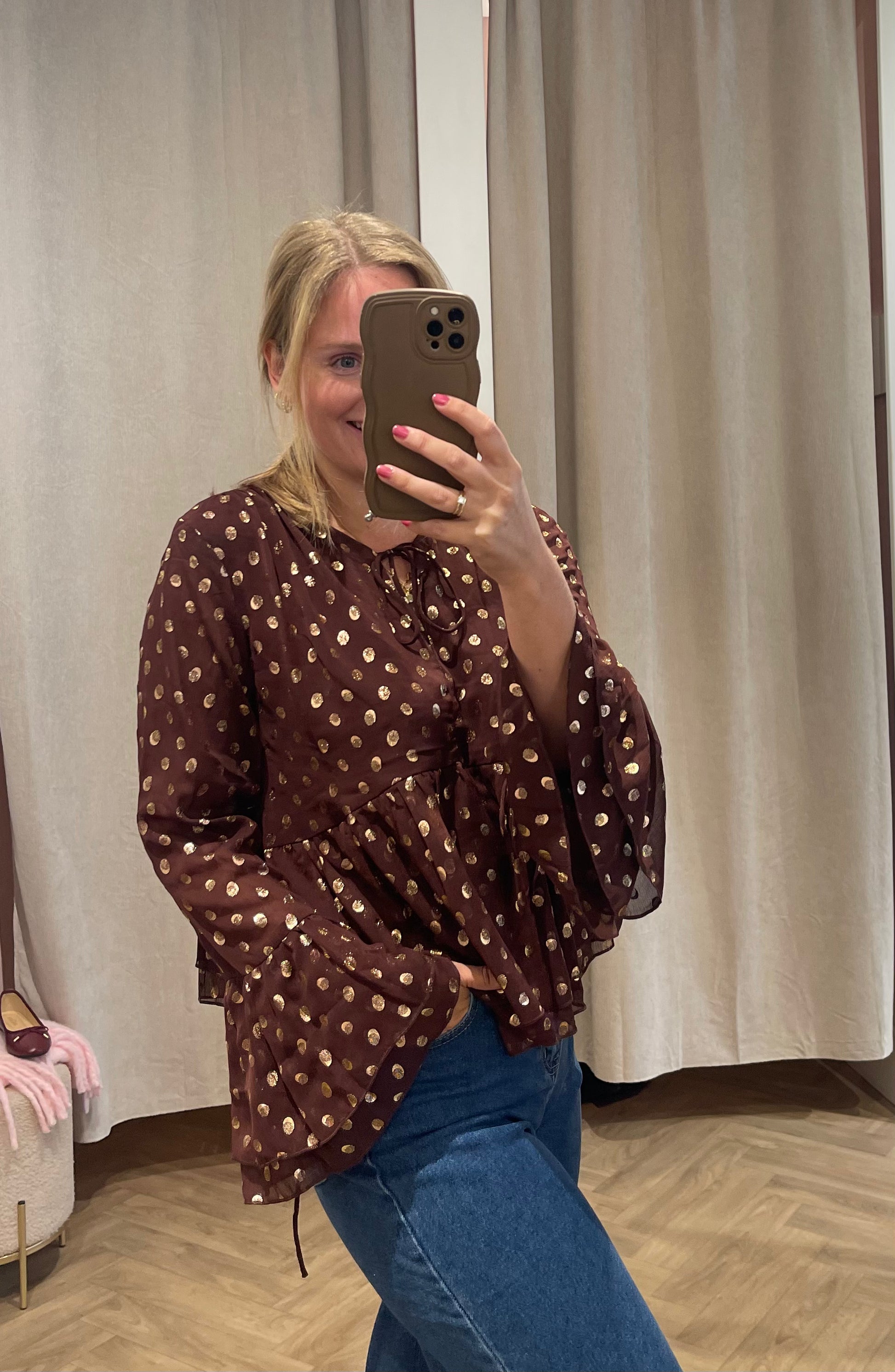 Blouse Dani Bruin voor dames