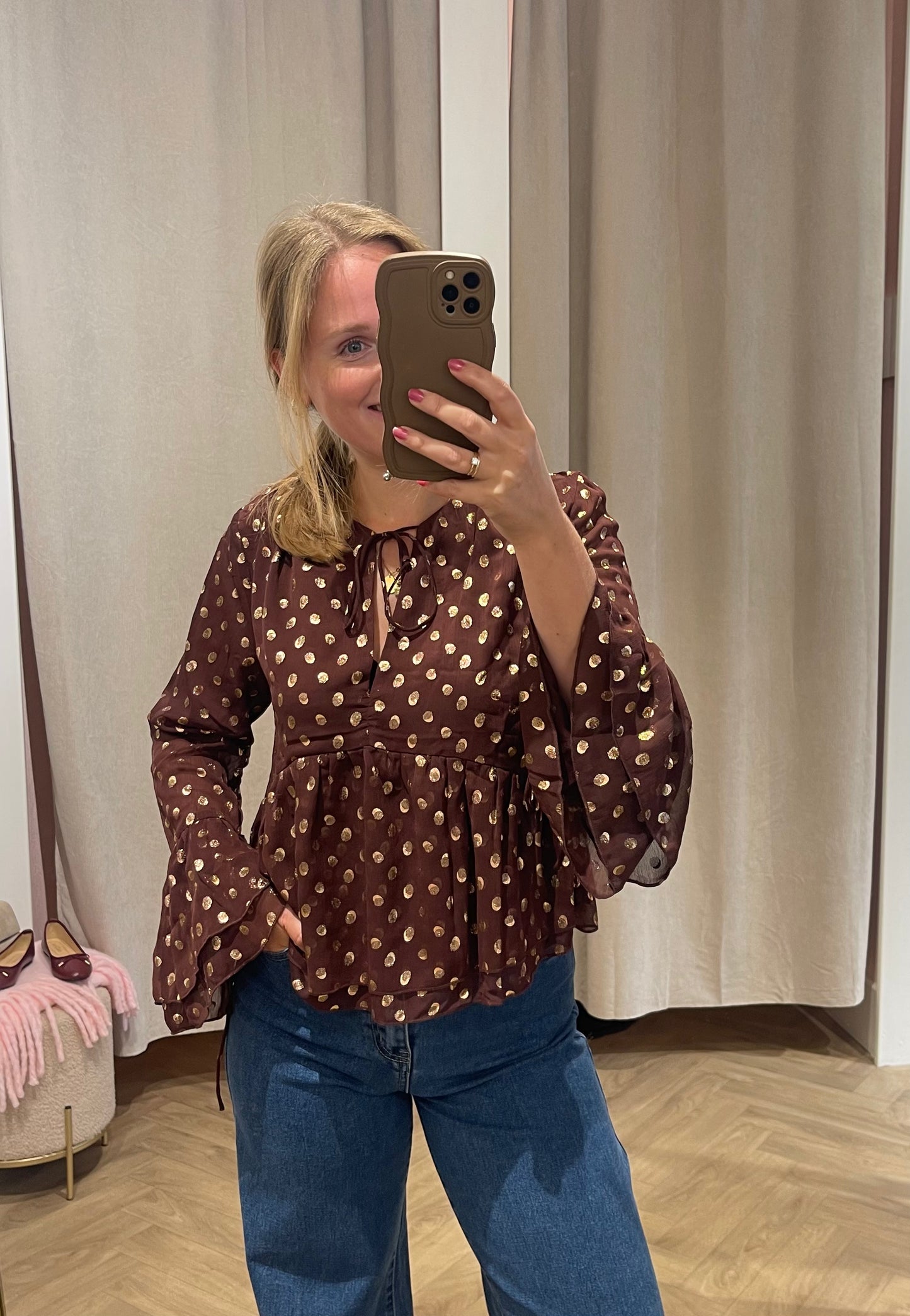 Blouse Dani Bruin voor dames