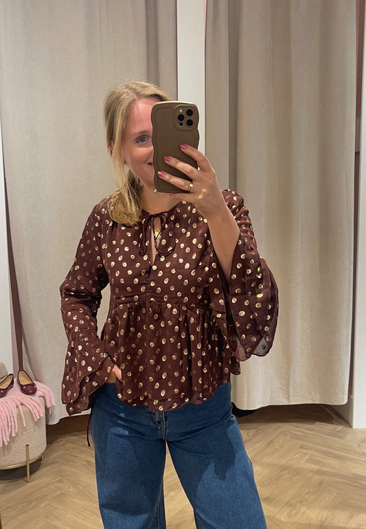 Blouse Dani Bruin voor dames