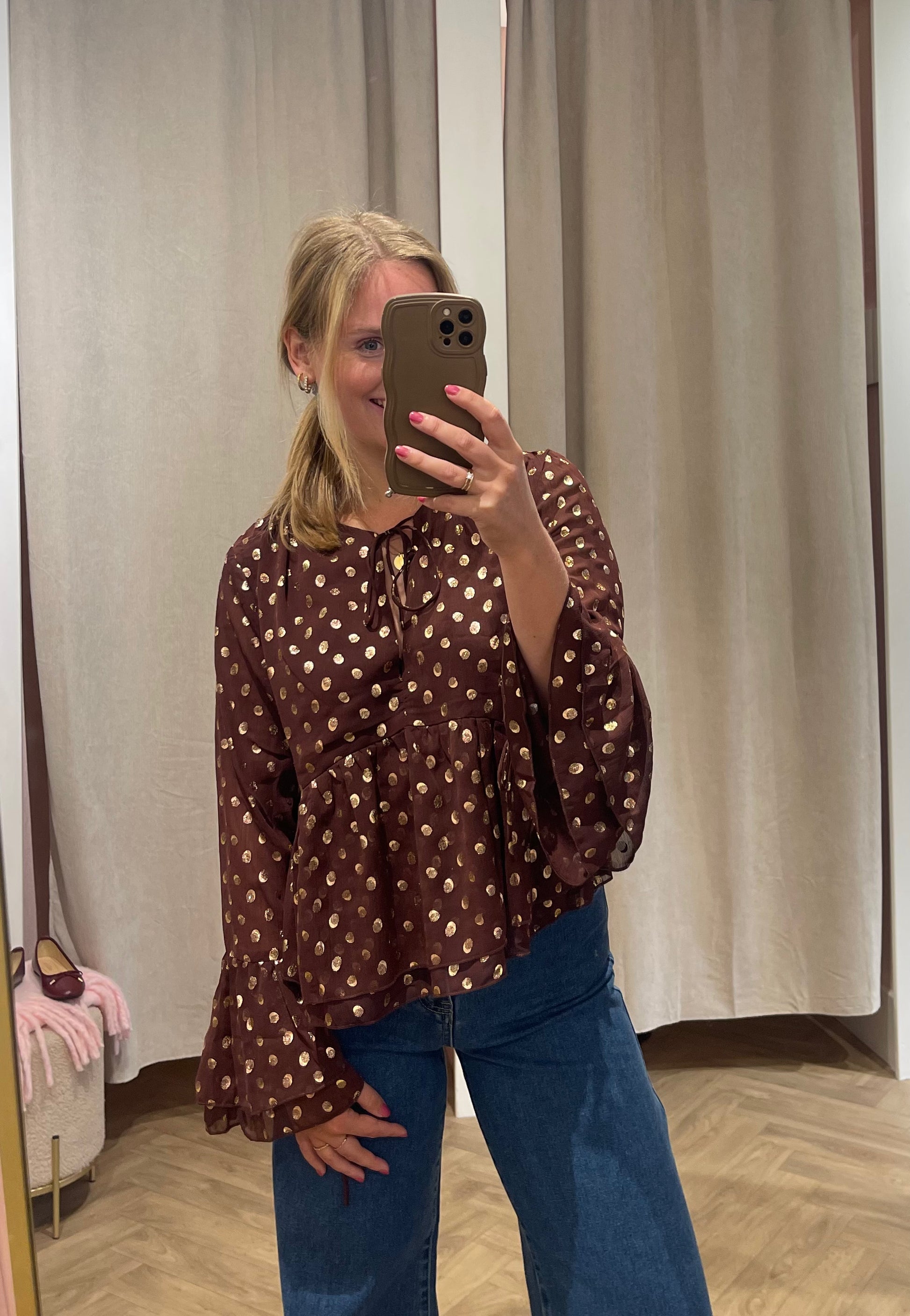 Blouse Dani Bruin voor dames