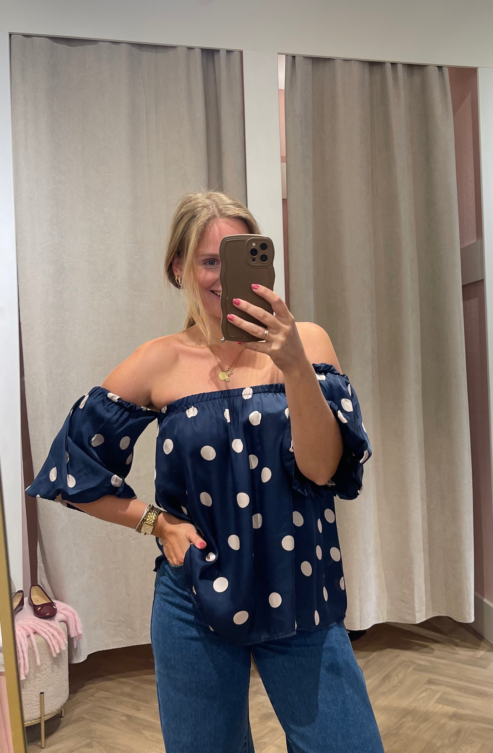 Top Tess Blauw voor dames