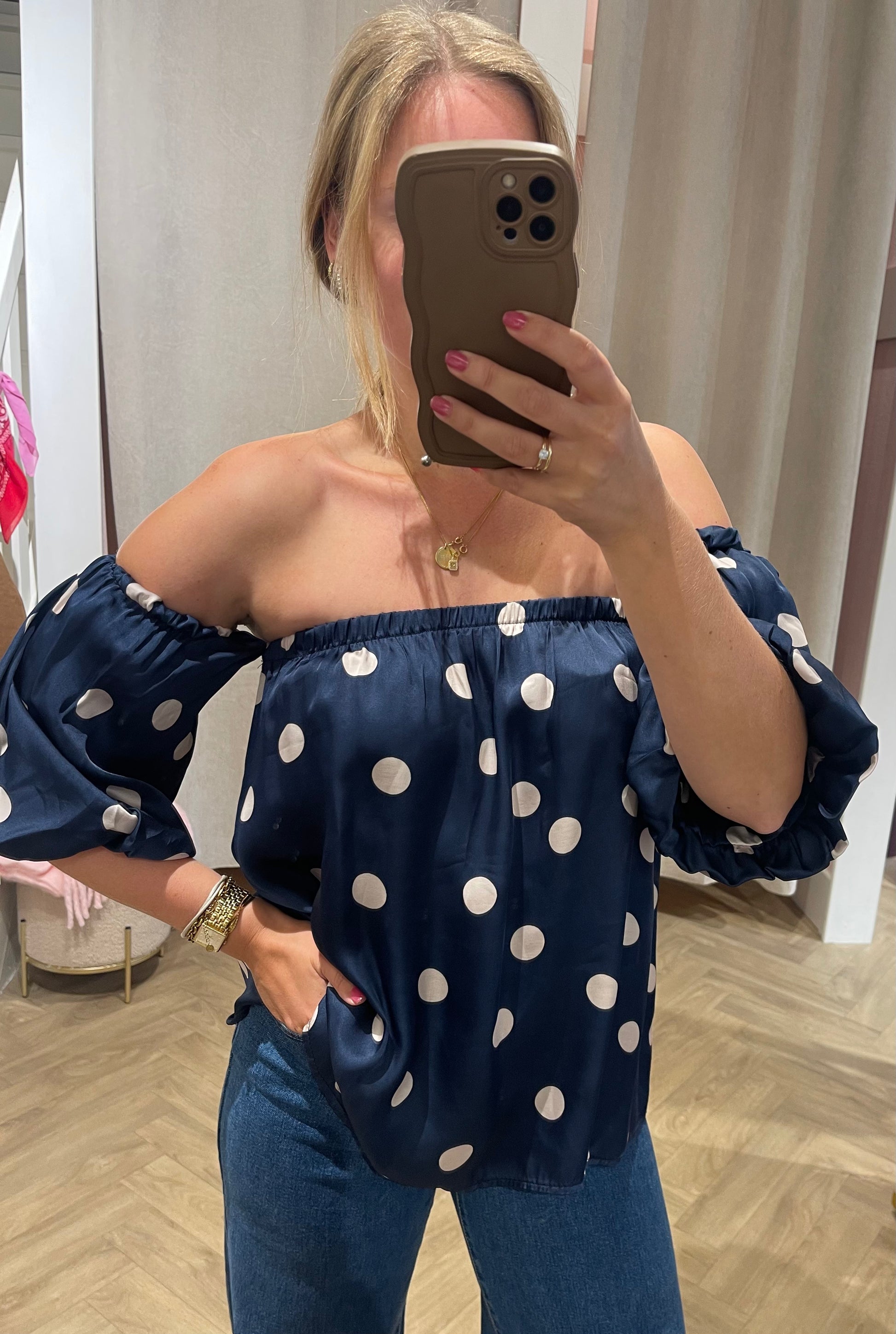 Top Tess Blauw voor dames