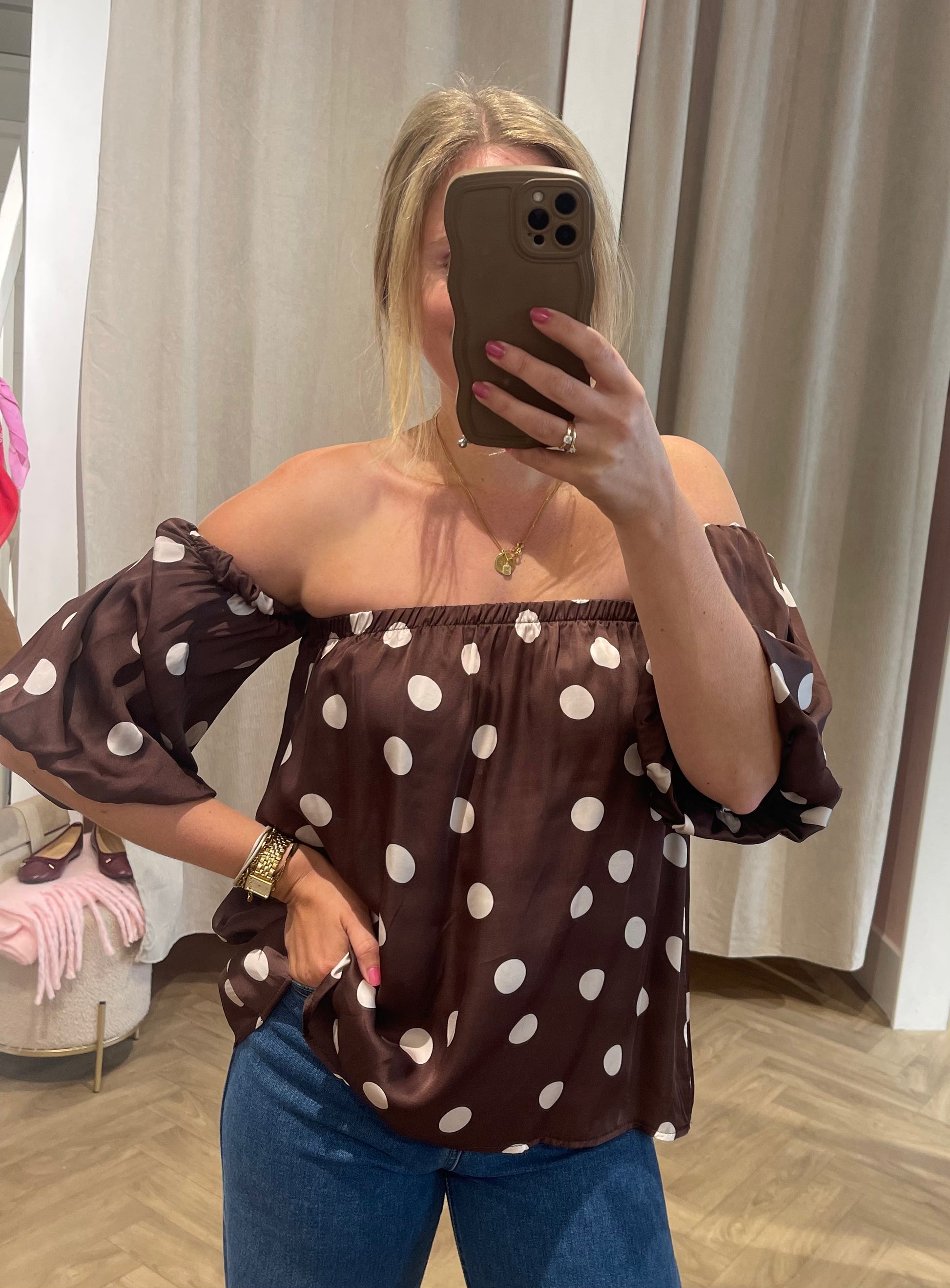 Top Tess Bruin voor dames