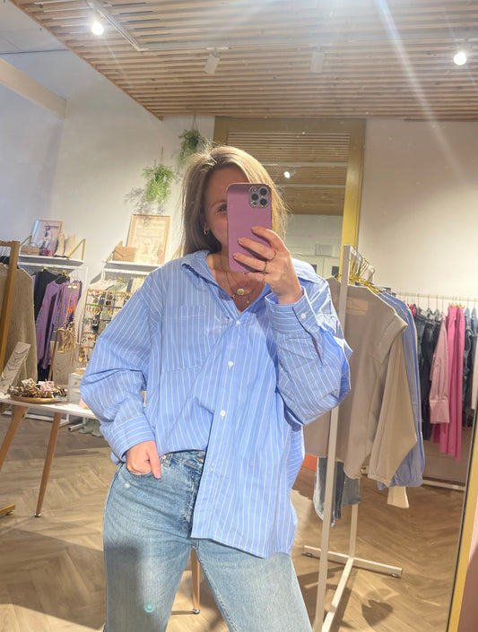 Blouse Stripe Blauw voor dames