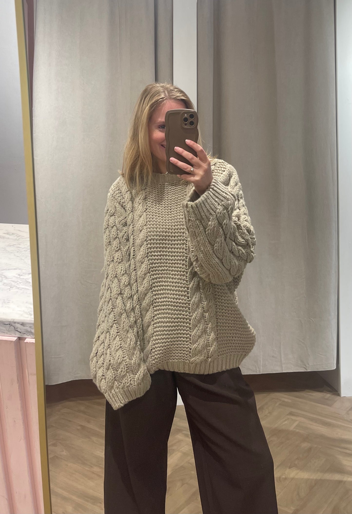 Trui Lizzy Taupe voor dames