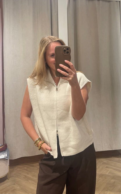 Gilet Kaylee Beige voor dames