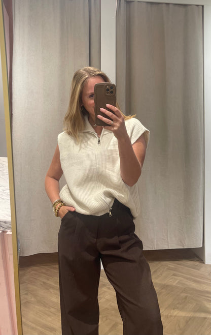 Gilet Kaylee Beige voor dames