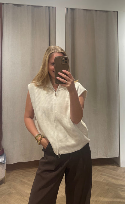 Gilet Kaylee Beige voor dames