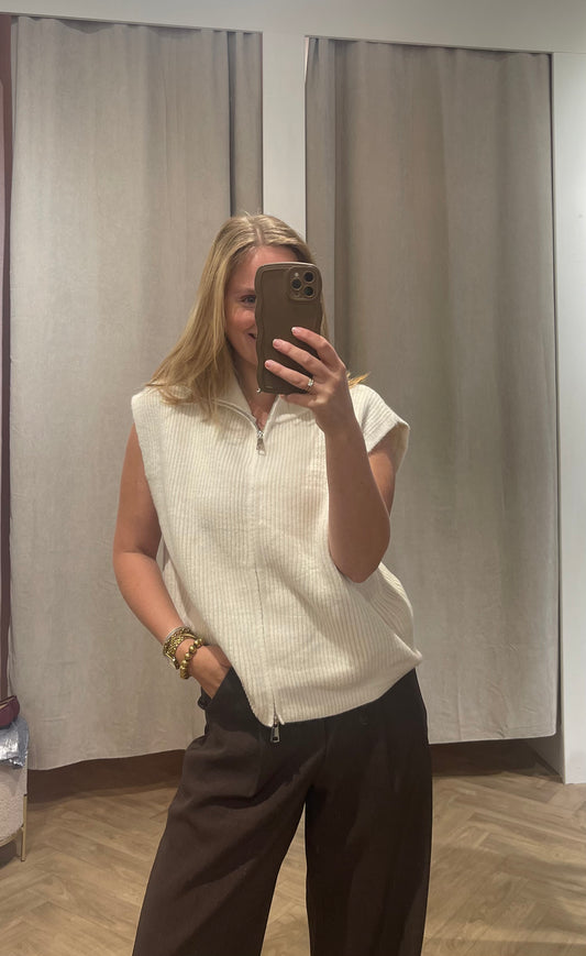 Gilet Kaylee Beige voor dames