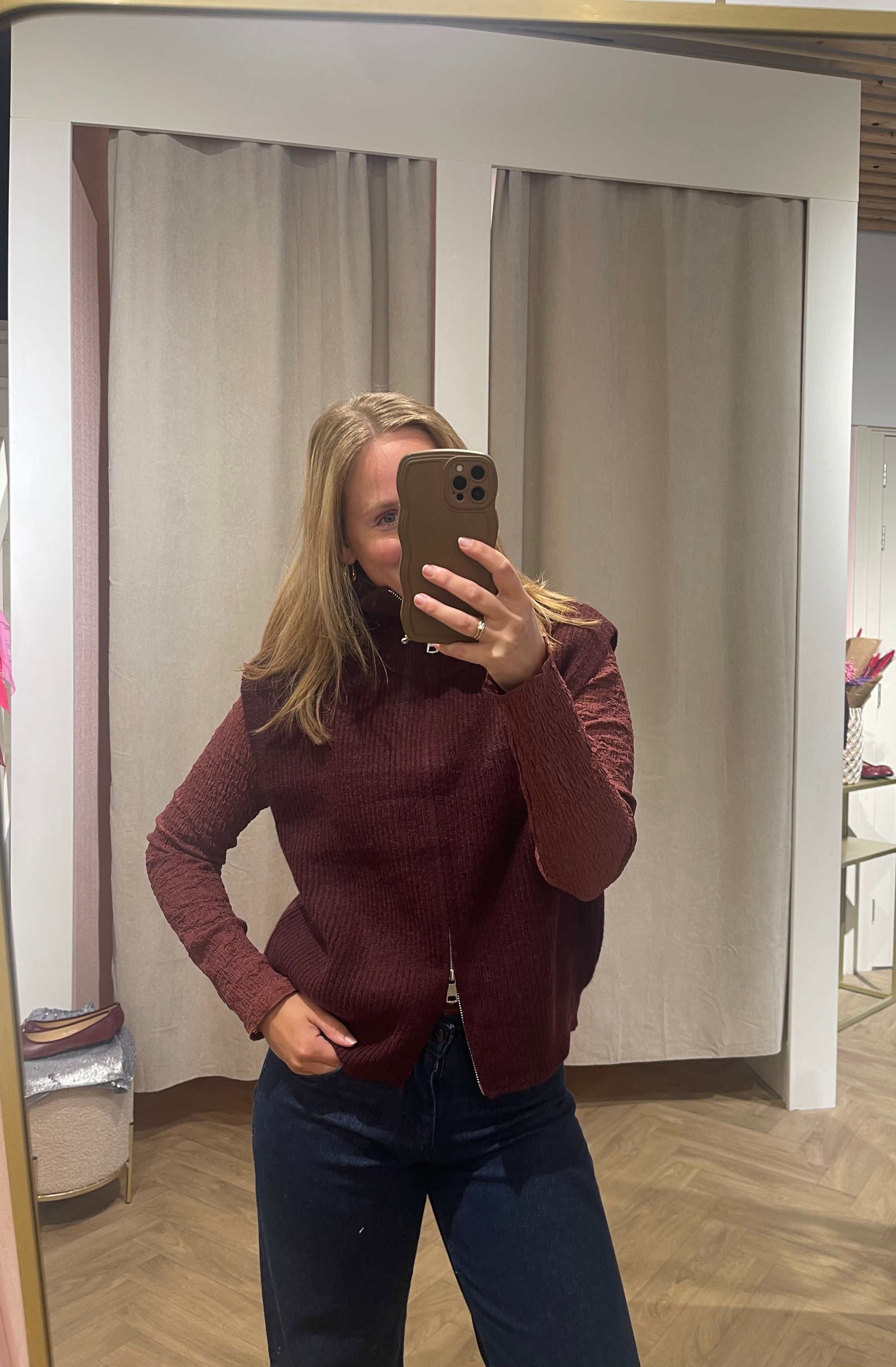 Gilet Kaylee Bordeaux voor dames