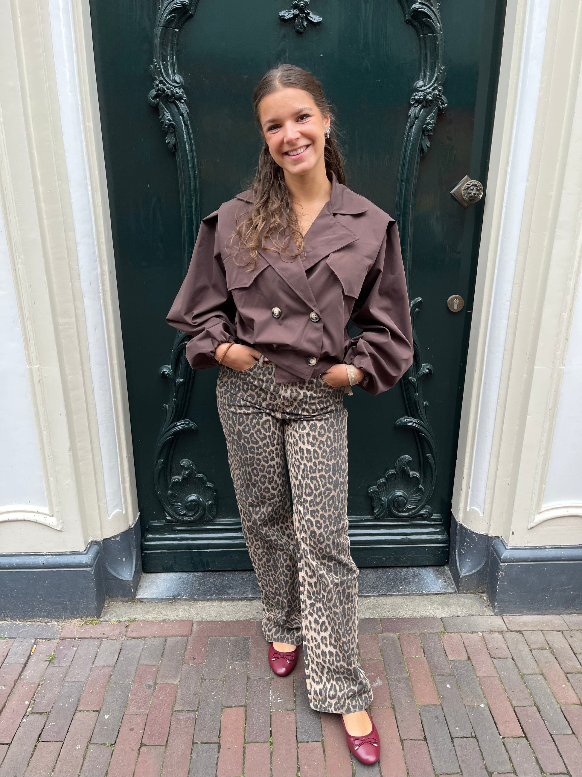 Jeans Panter Bruin voor dames