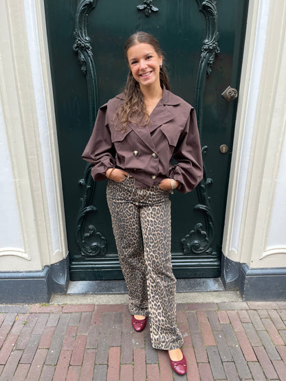 Jeans Panter Bruin voor dames