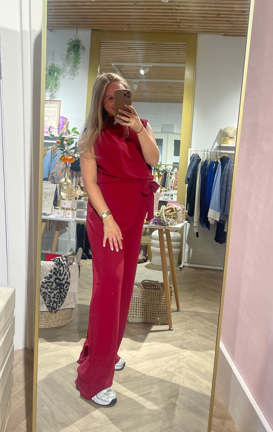 Jumpsuit Noa Bordeaux voor dames