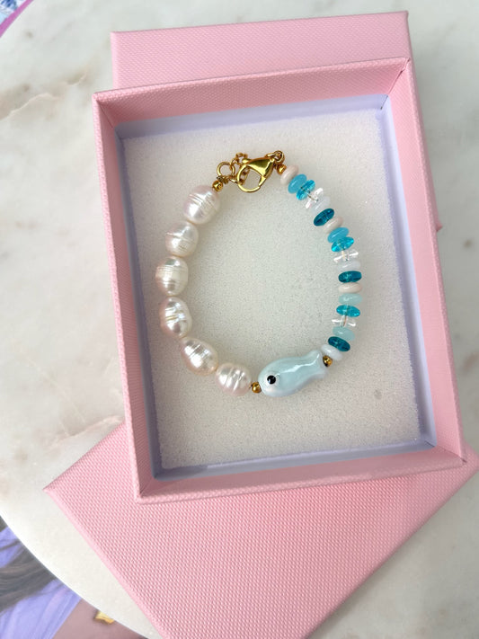 Bracelet Happy Fish Blue voor dames