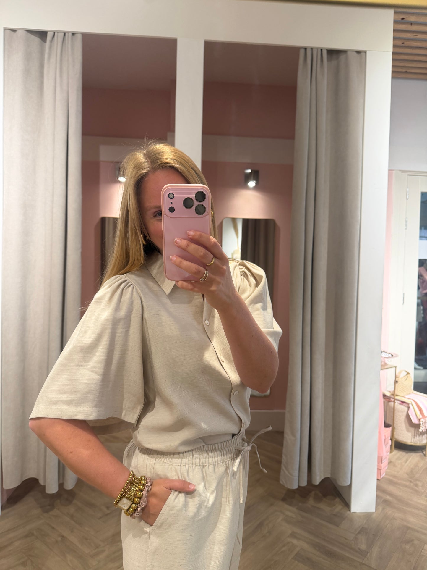 Blouse Ella Beige voor dames