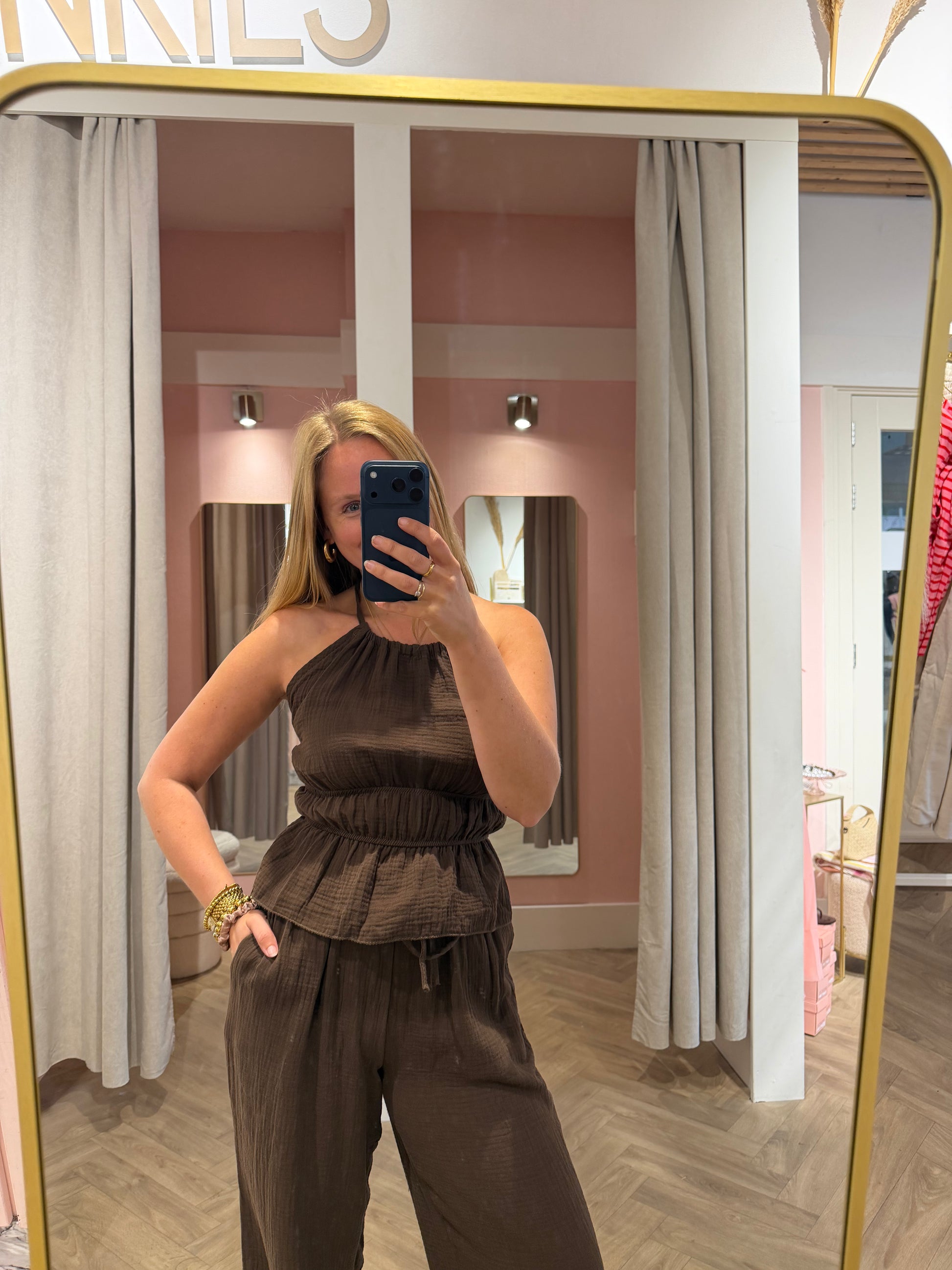 Top Jet Brown voor dames