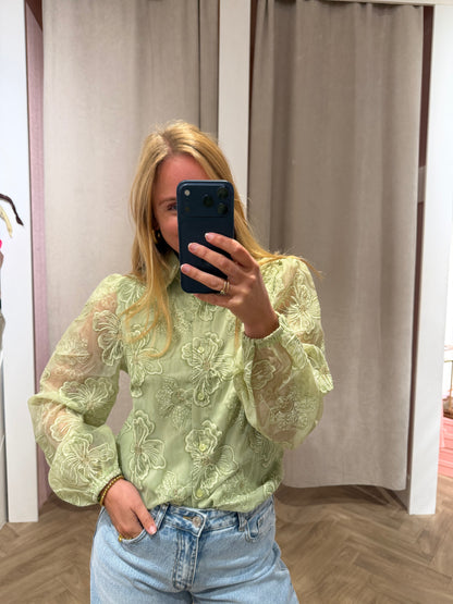 Blouse Mirte Green voor dames