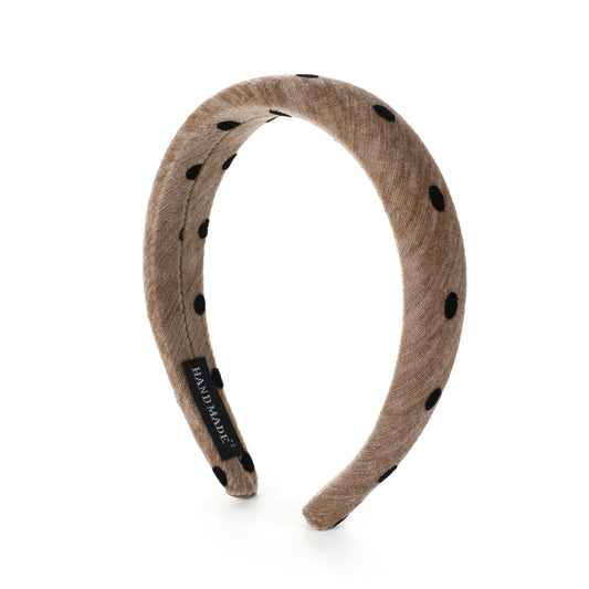 Haarband Dot Taupe voor dames