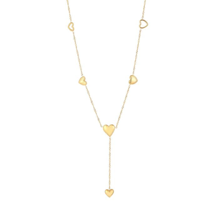 Necklace Hearts Y-Shape Gold voor dames