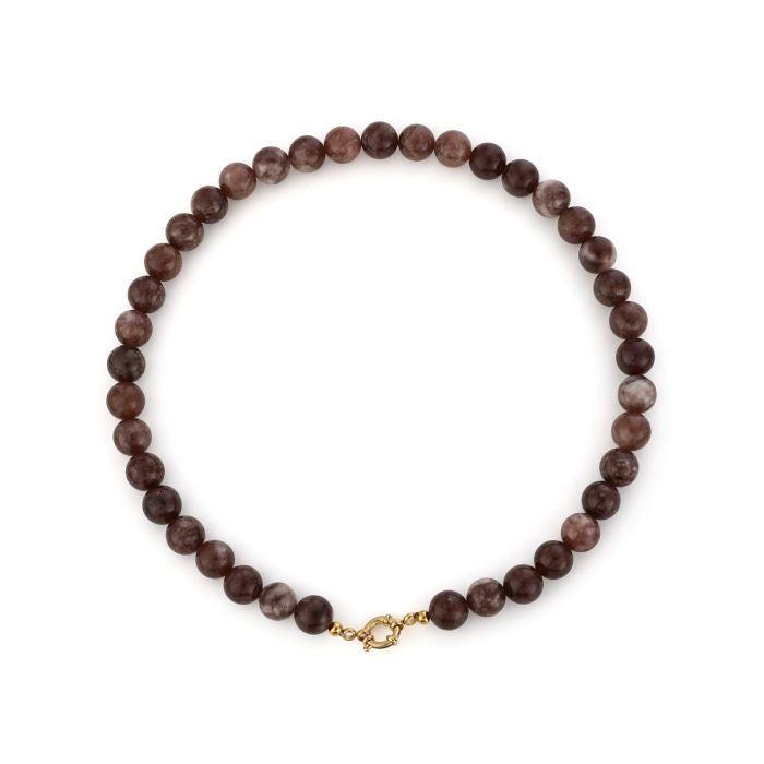 Necklace Small Beads Brown voor dames