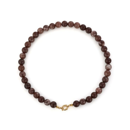 Necklace Small Beads Brown voor dames