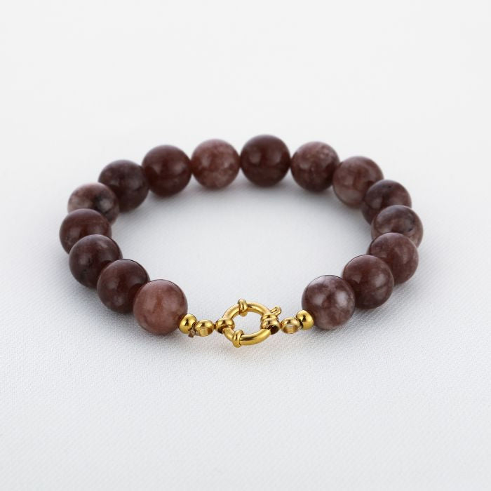 Bracelet Small Beads Brown voor dames