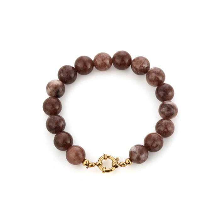 Bracelet Small Beads Brown voor dames