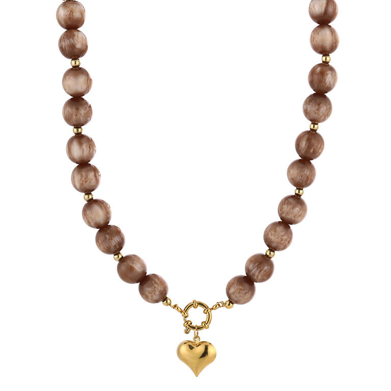 Ketting Titia Bruin voor dames