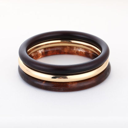 Bangle Set Brown Gold voor dames