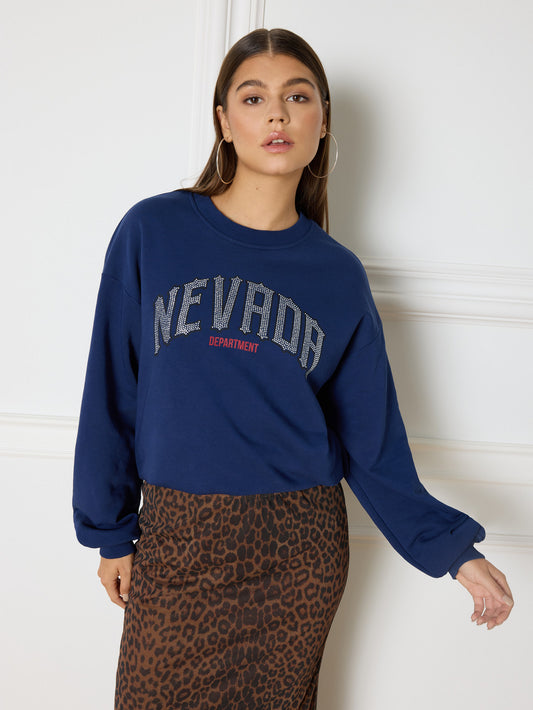 Sweater Jayne Navy voor dames