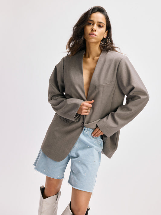 Blazer Mea Grijs voor dames