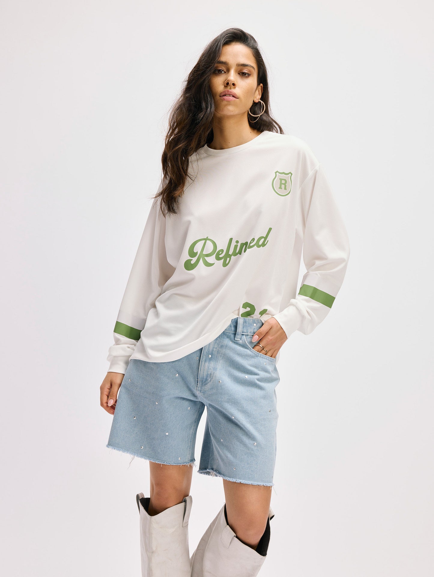 Longsleeve Jody Wit voor dames