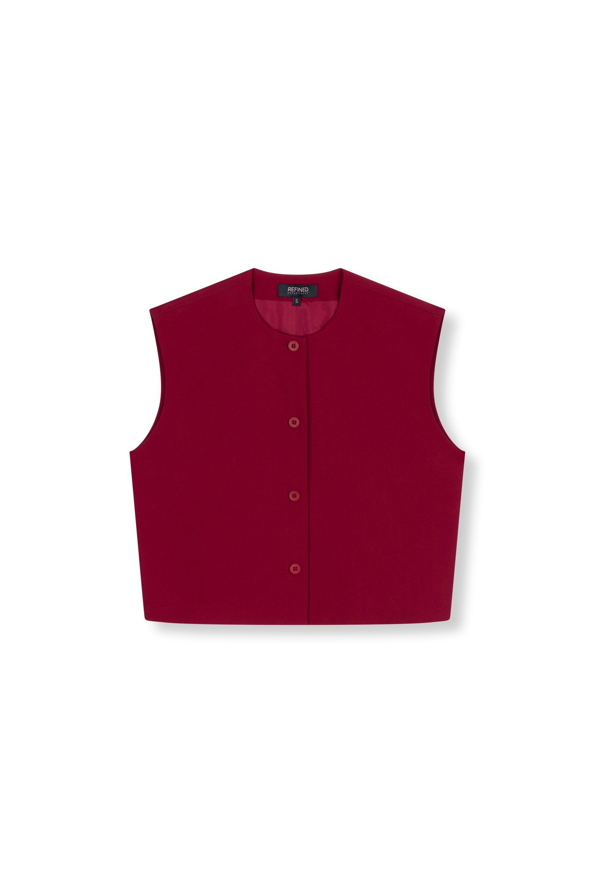 Gilet Jole Bordeaux voor dames
