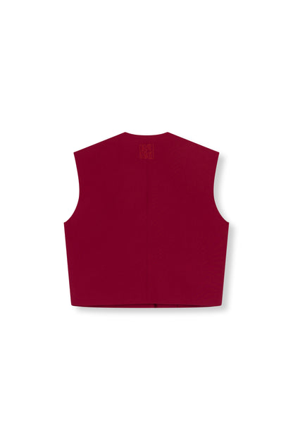 Gilet Jole Bordeaux voor dames