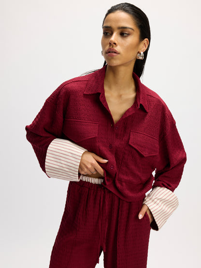 Blouse Lyloe Bordeaux voor dames
