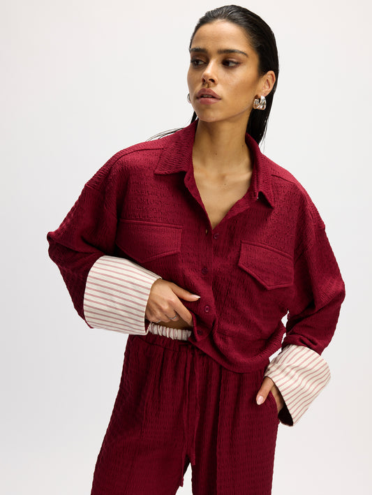 Blouse Lyloe Bordeaux voor dames