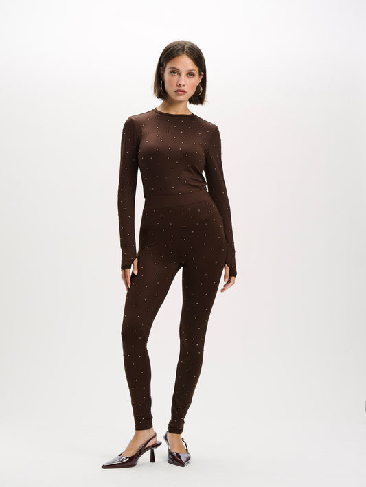 Legging Anna Bruin voor dames