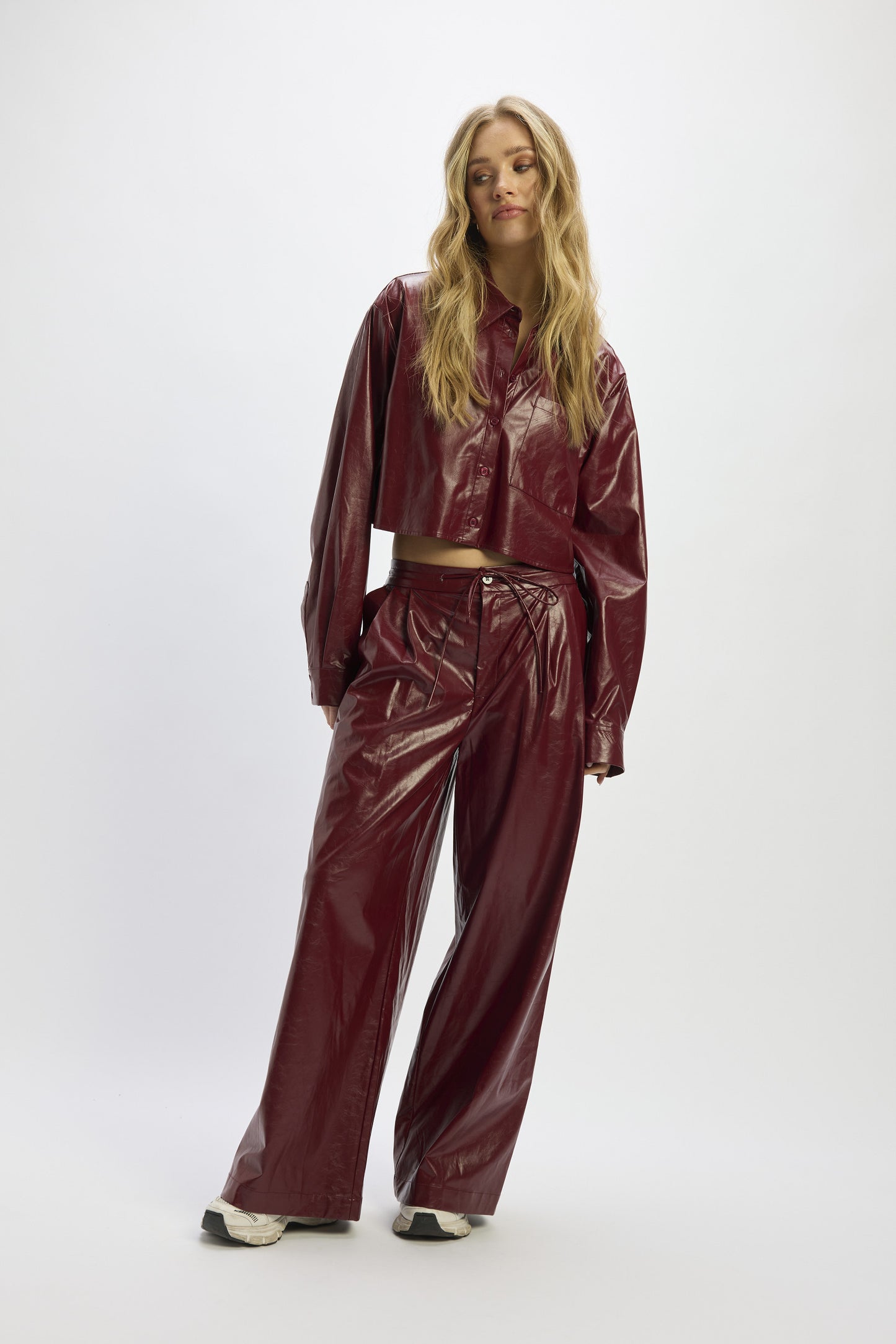 Broek Bibi Bordeaux voor dames