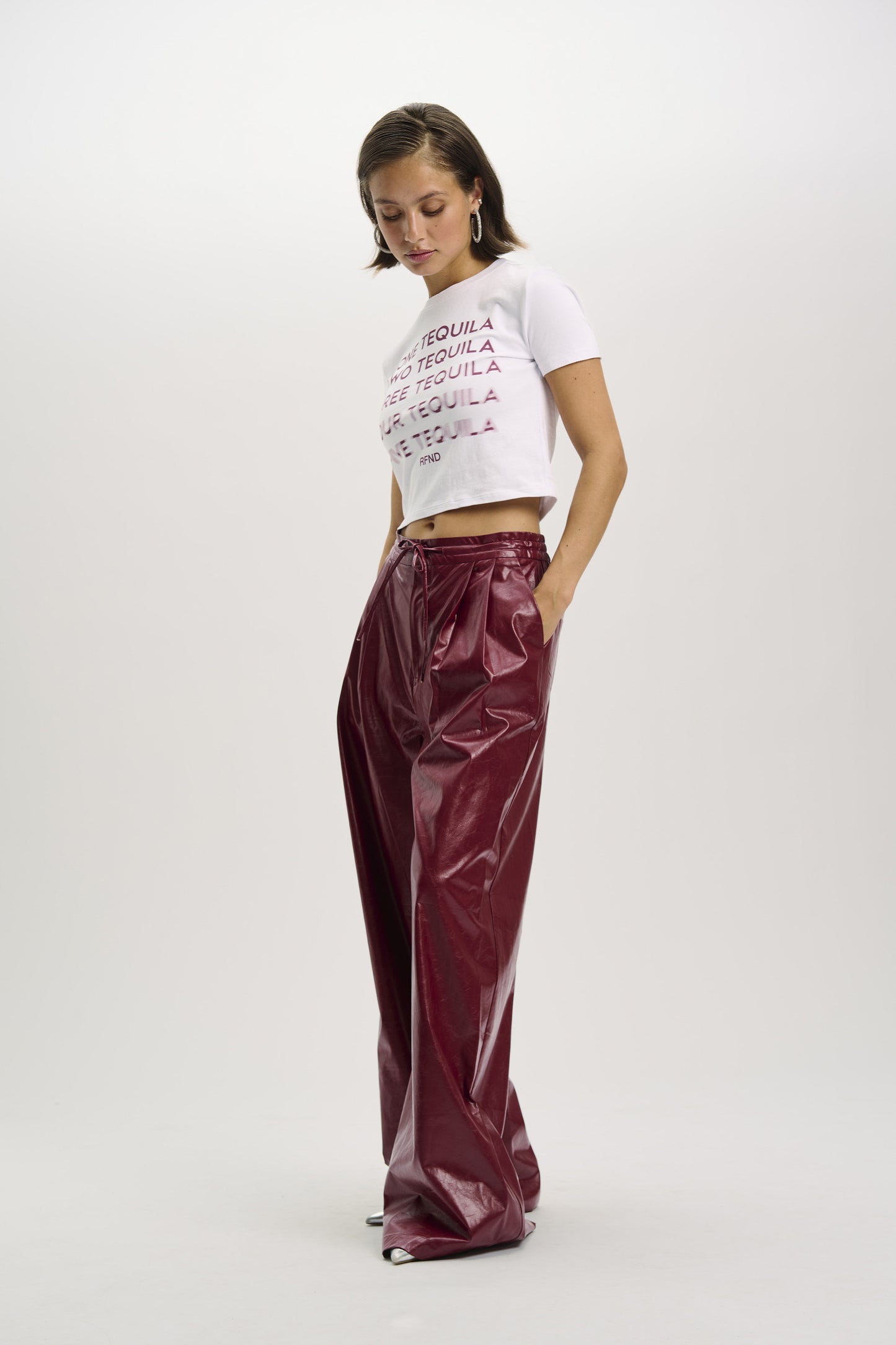 Broek Bibi Bordeaux voor dames