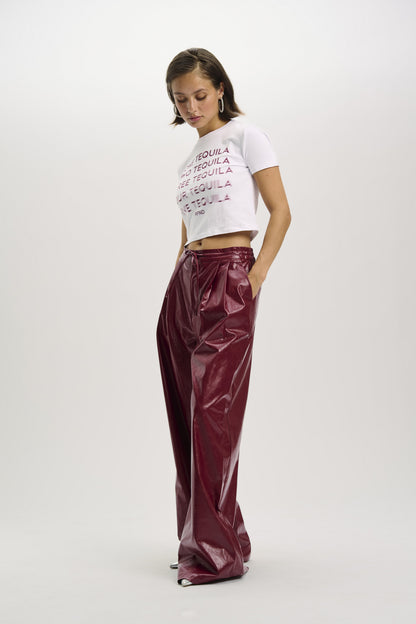 Broek Bibi Bordeaux voor dames
