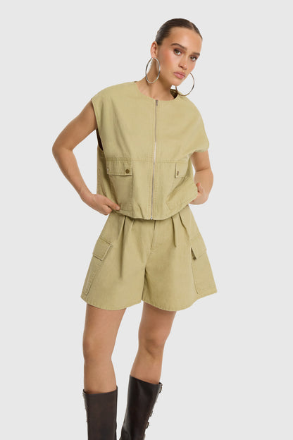 Gilet Noa Green voor dames