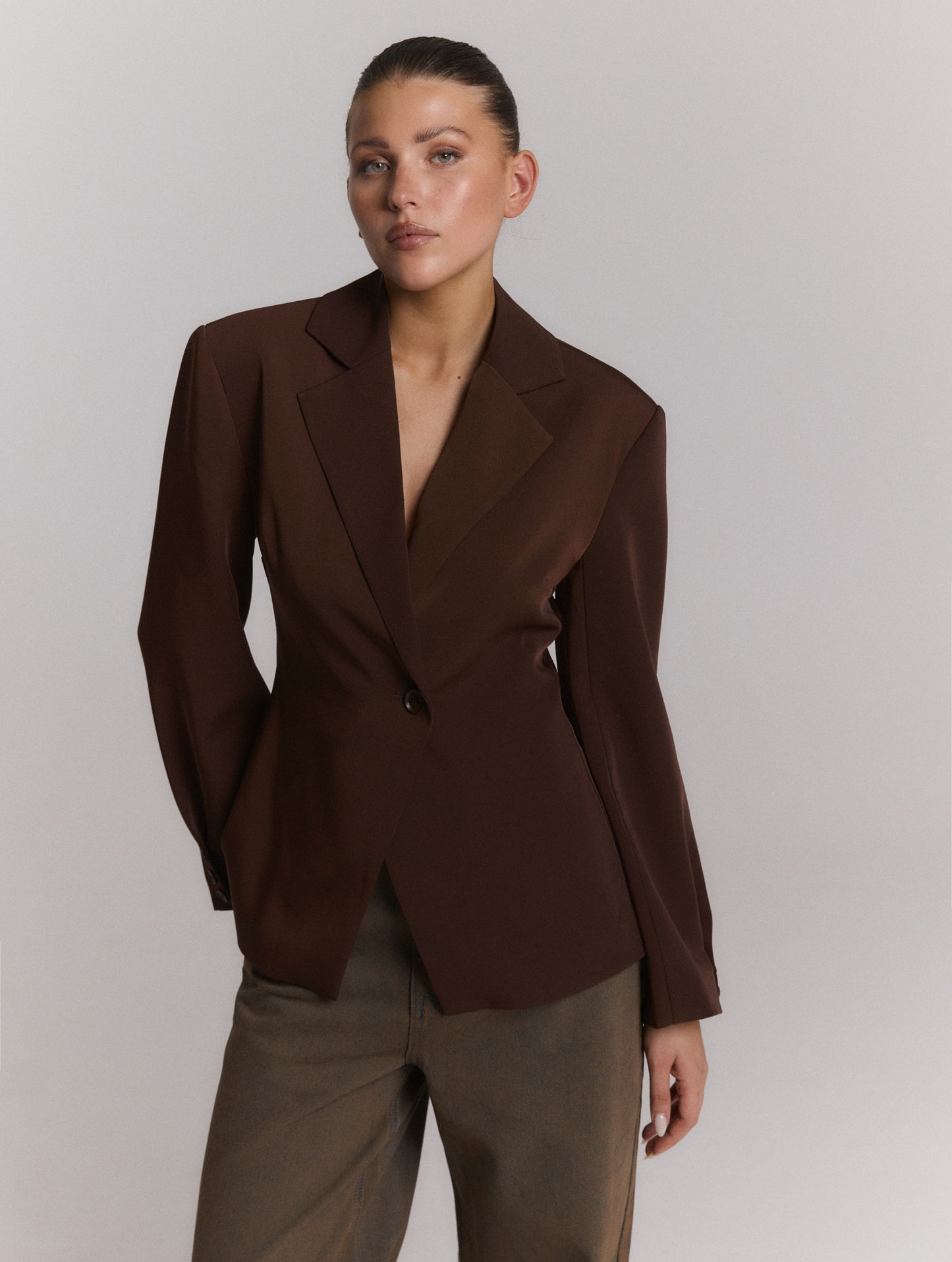 Blazer Bruna Brown voor dames