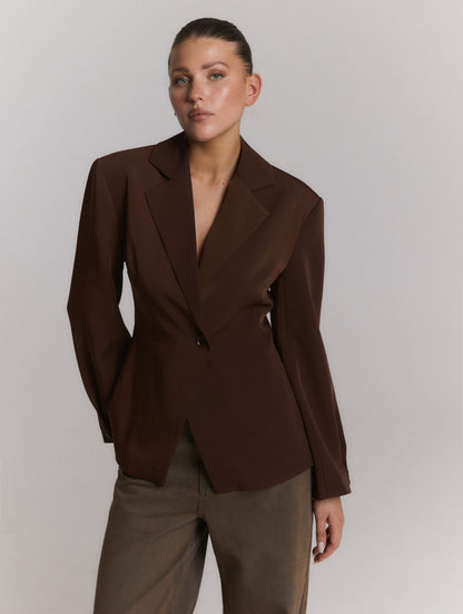 Blazer Bruna Brown voor dames