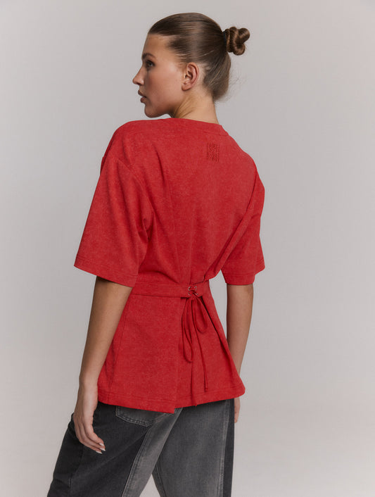 T-shirt Minty Red voor dames