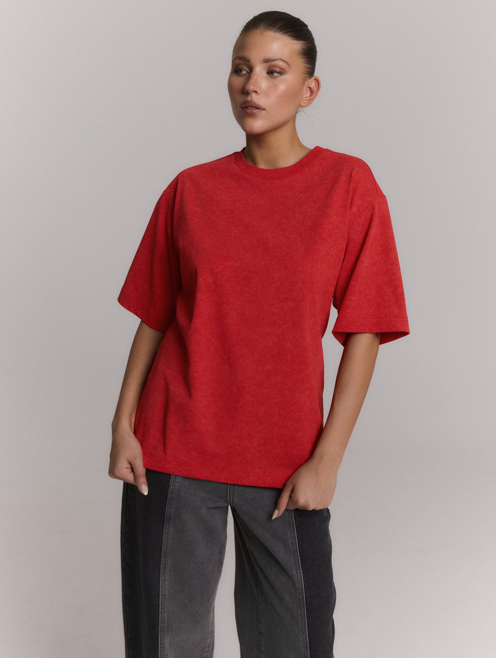 T-shirt Minty Red voor dames