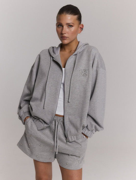 Cardigan Amaya Lightgrey voor dames